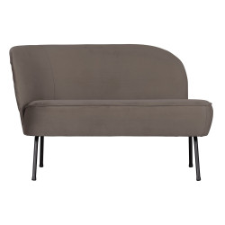 Fauteuil lounge gauche en velours FALYRE