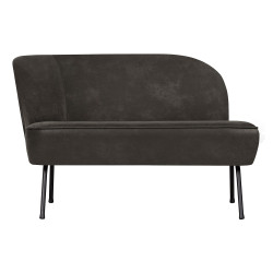 Fauteuil lounge gauche en cuir FALYRE