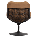 Fauteuil pivotant int/ext en rotin avec coussin en tissu inclus HOOPA