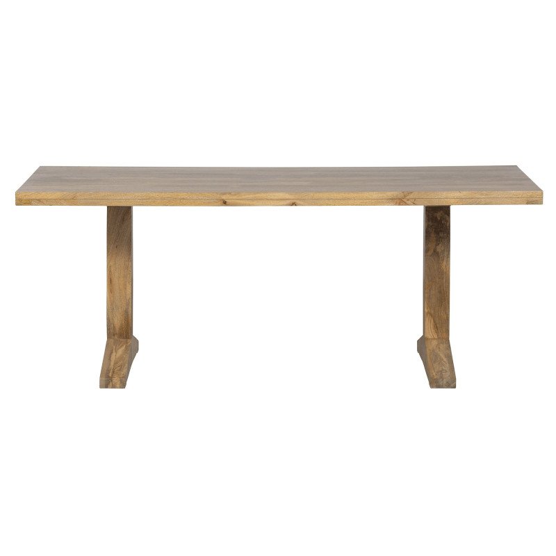 Table à manger rectangulaire 200x90cm en bois de manguier naturel LEX