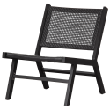 Fauteuil relax int/ext en aluminium noir HAZARD