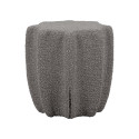 Pouf en forme d'étoile en tissu gris FLUME