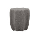 Pouf en forme d'étoile en tissu gris FLUME
