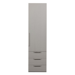 Armoire colonne dressing en bois FSC gris MAGBY