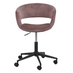 Chaise de bureau moderne en velours GRADE