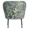 Fauteuil cocktail velours fleuri VOGUE