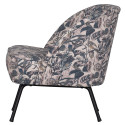 Fauteuil cocktail velours fleuri VOGUE