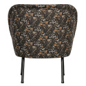 Fauteuil cocktail velours fleuri VOGUE