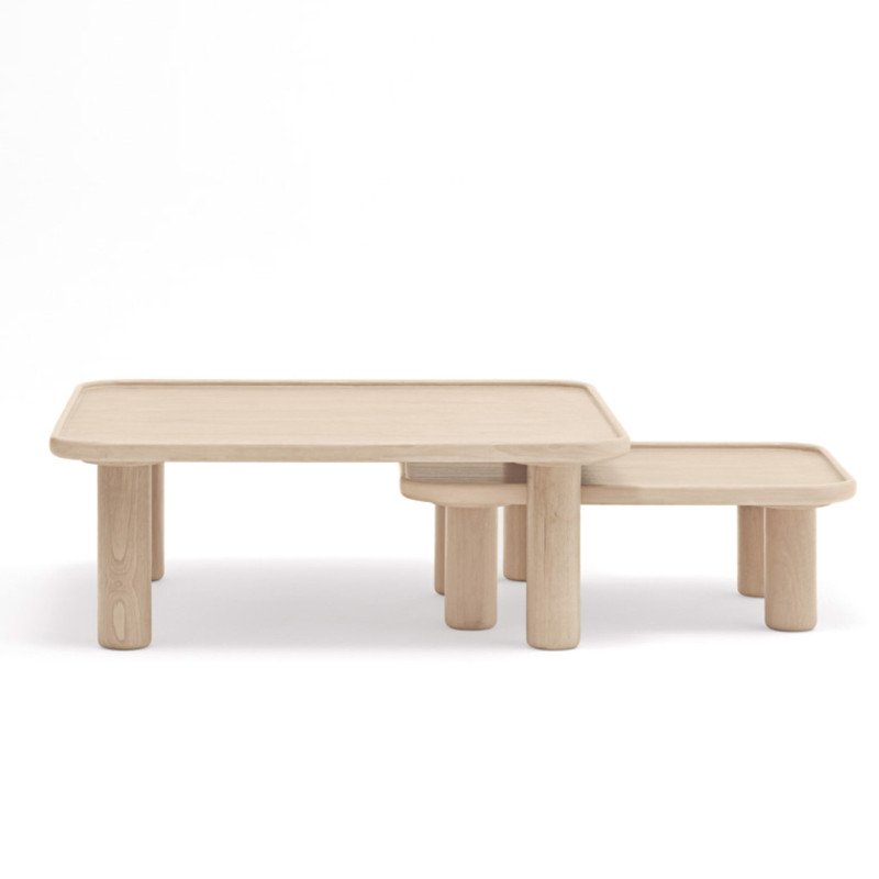 Table gigognes carré en bois tendance NEST