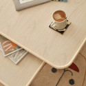 Table gigognes carré en bois tendance NEST