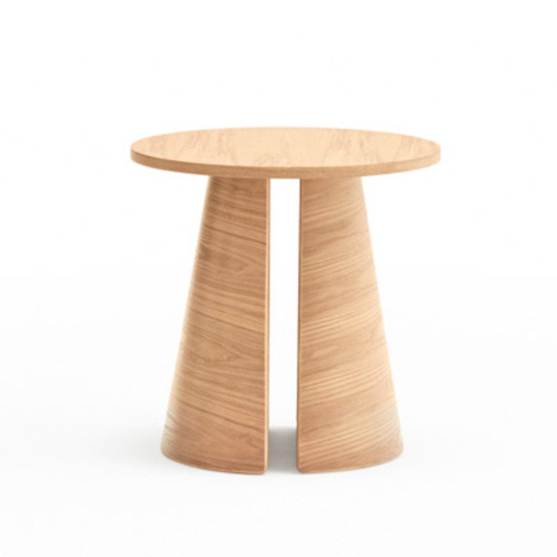 Table d'appoint ronde en bois tendance CEP