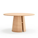 Table à manger extensible ronde 157 cm en bois CEP
