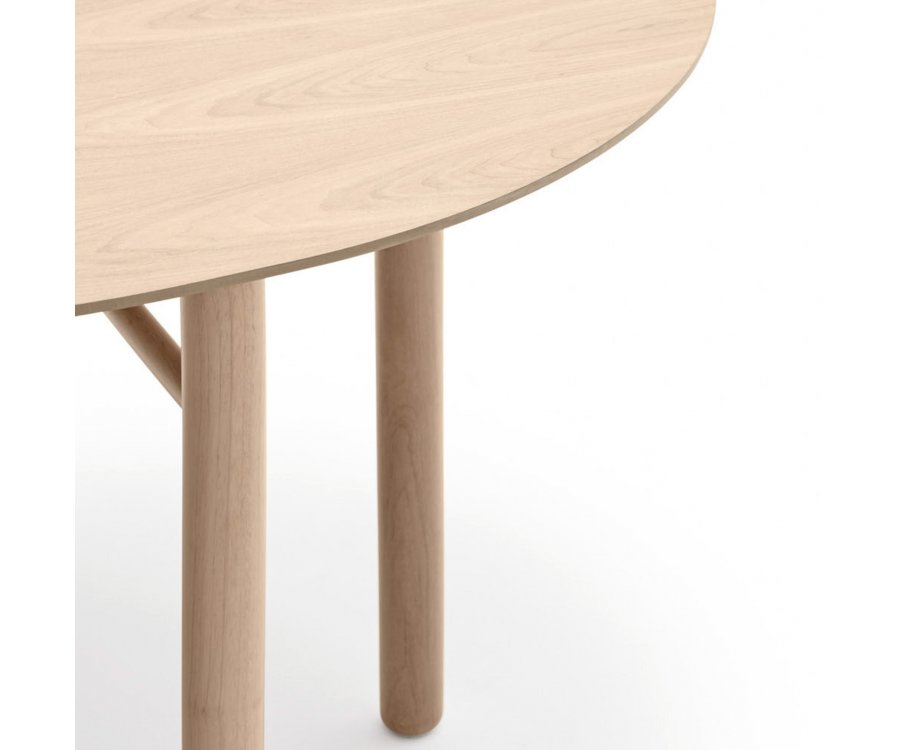 Grande table à manger ovale 200 cm en bois JUNCO
