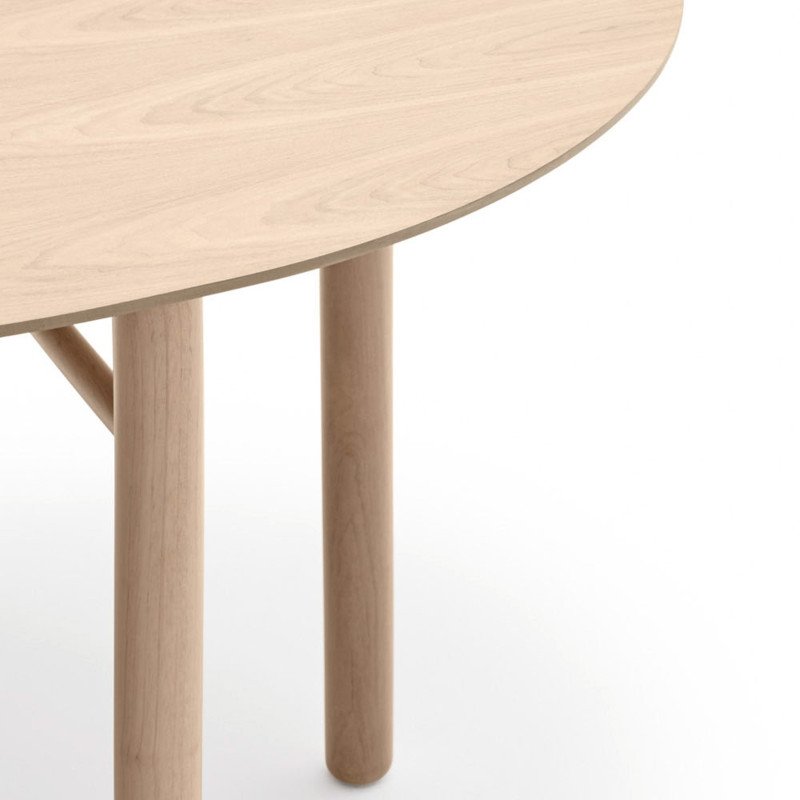 Grande table à manger ovale 200 cm en bois JUNCO