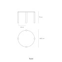 Table à manger ronde 120 cm en bois ATLAS