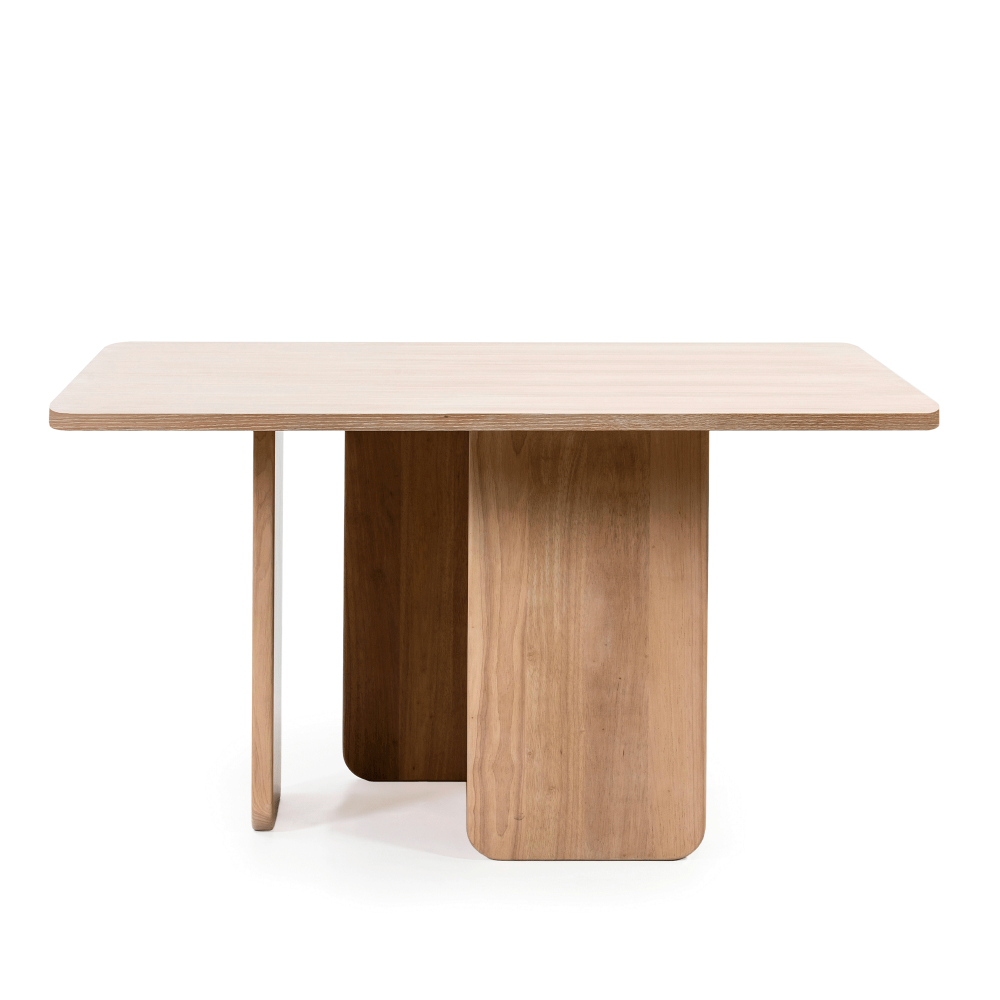Table à Manger Carrée En Bois Hévéa 90x90 Cm – Style Scandinave Rustique, 4 Pieds | Pour Cuisine Ou Salle à Manger, 4 Personnes