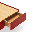 Table basse rectangulaire en bois et métal ARISTA
