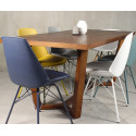 Lot 4 Chaises Pieds Métal Assise Rembourrée ANJI