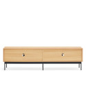 Meuble TV moderne 4 portes en bois et verre BLUR