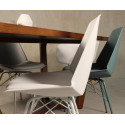 Lot 4 Chaises Pieds Métal Assise Rembourrée ANJI