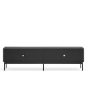 Meuble TV moderne 4 portes en bois et verre BLUR