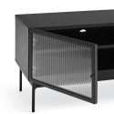 Meuble TV moderne 4 portes en bois et verre BLUR