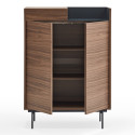 Buffet haut tendance 2 portes 1 tiroir en bois VALLEY