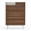 Buffet haut tendance 2 portes 1 tiroir en bois VALLEY
