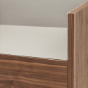 Buffet haut tendance 2 portes 1 tiroir en bois VALLEY