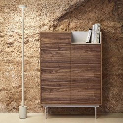 Buffet haut tendance 2 portes 1 tiroir en bois VALLEY