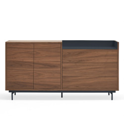 Buffet contemporain 2 portes 3 tiroirs en bois VALLEY