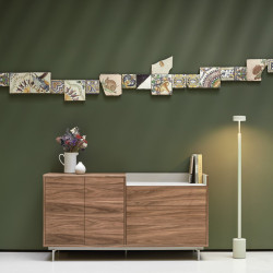 Buffet contemporain 2 portes 3 tiroirs en bois VALLEY