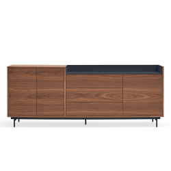Buffet tendance 3 portes 3 tiroirs en bois VALLEY