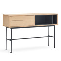 Console contemporaine 2 tiroirs en bois YOKO