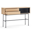 Console contemporaine 2 tiroirs en bois YOKO