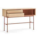 Console contemporaine 2 tiroirs en bois YOKO