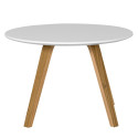 Table basse rende 60 cm scandinave en bois WOODSEN