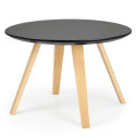 Table basse rende 60 cm scandinave en bois WOODSEN