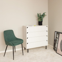 Commode 4 tiroirs en bois 90cm NATE