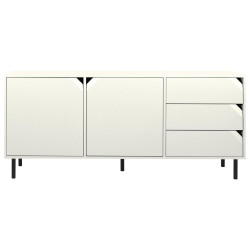 Buffet bas 176,5cm 2 placards 3 tiroirs NATE