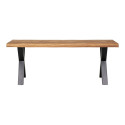 Banc salle à manger en bois et pieds en métal 120cm ZALIPA
