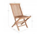 Chaise extérieur en bois teck TORETO