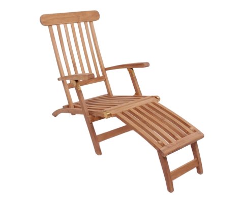 Chaise longue ajustable en bois massif ARI