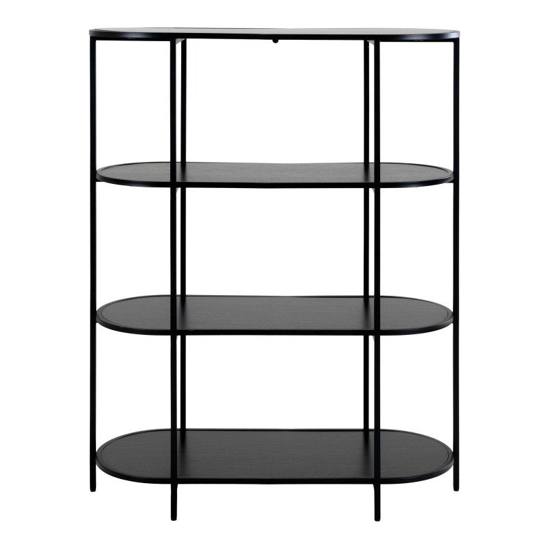 Etagère ovale avec 4 tablettes et contour en métal GIVAUDE