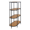 Etagère ovale avec 4 tablettes et contour en métal GIVAUDE