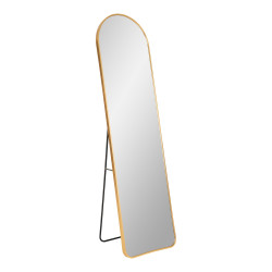 Miroir sur pied contour en métal MIMOSA