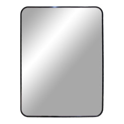 Miroir rectangulaire 70x50cm contour métal MIMOSA