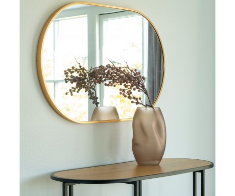 Miroir ovale tendance avec rebord 80cm MIMOSA
