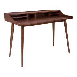 Bureau vintage en bois de noyer 120cm NOYELLE