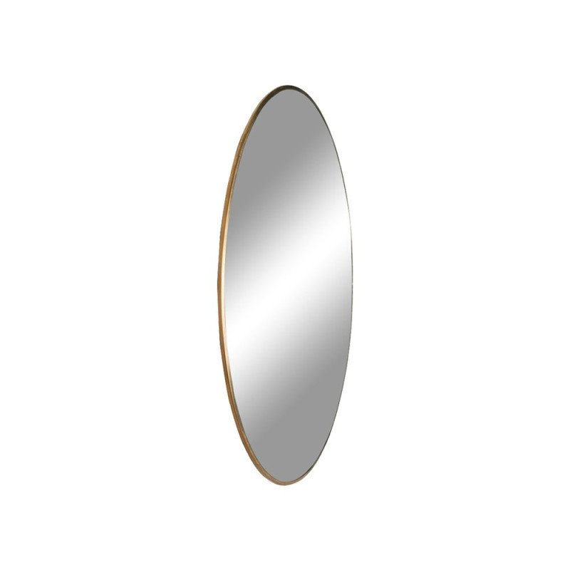 Miroir rond 60cm contour métal or KAPONE